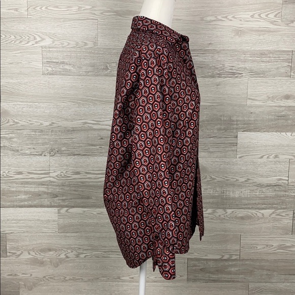 Chris Hewson Red Button Down Shirt - Picture 5 of 8